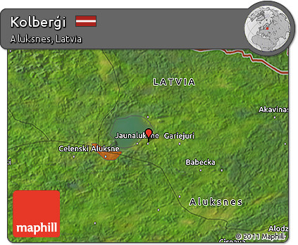 Satellite 3D Map of Kolberģi