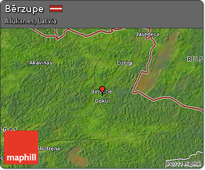 Satellite 3D Map of Bērzupe