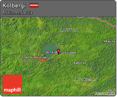 Satellite 3D Map of Kolberģi