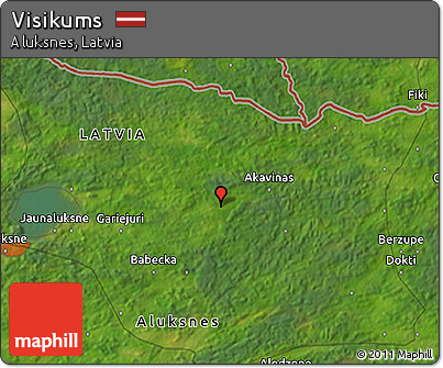 Satellite 3D Map of Visikums