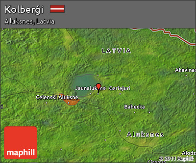 Satellite 3D Map of Kolberģi