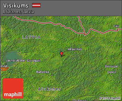 Satellite 3D Map of Visikums