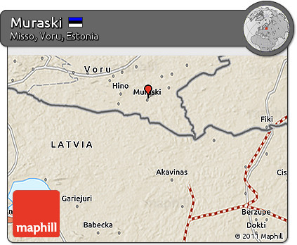 Shaded Relief 3D Map of Muraski