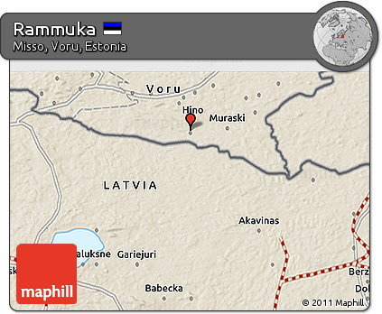Shaded Relief 3D Map of Rammuka