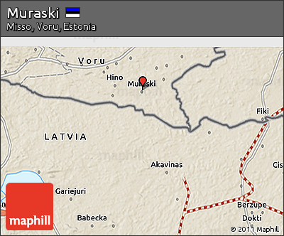 Shaded Relief 3D Map of Muraski
