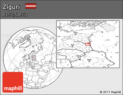 Blank Location Map of Žīguri