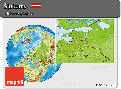Physical Location Map of Šļukums