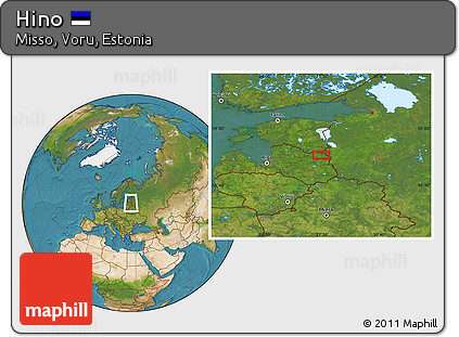 Satellite Location Map of Hino