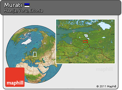 Satellite Location Map of Murati