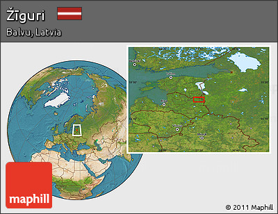 Satellite Location Map of Žīguri