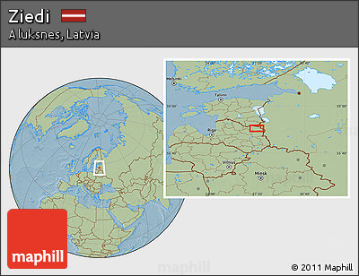 Savanna Style Location Map of Ziedi, hill shading