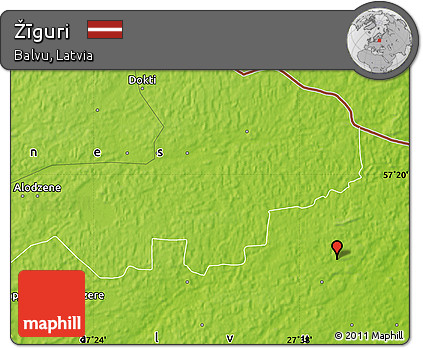 Physical Map of Žīguri