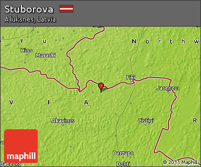 Physical Map of Stuborova