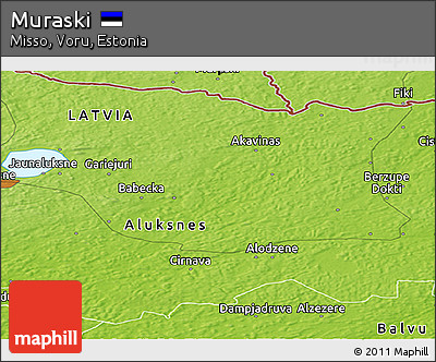 Physical Panoramic Map of Muraski