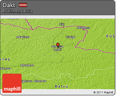 Physical Panoramic Map of Dakt