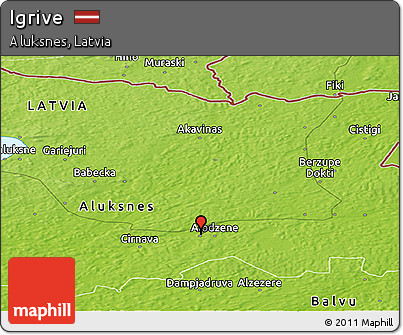 Physical Panoramic Map of Igrive