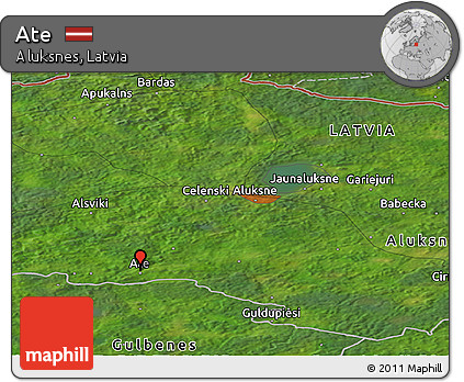 Satellite Panoramic Map of Ate