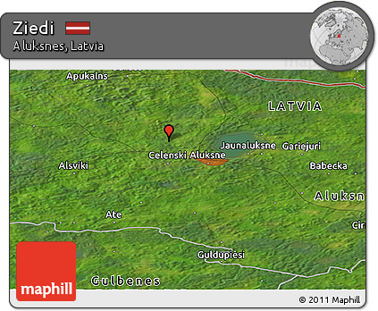 Satellite Panoramic Map of Ziedi