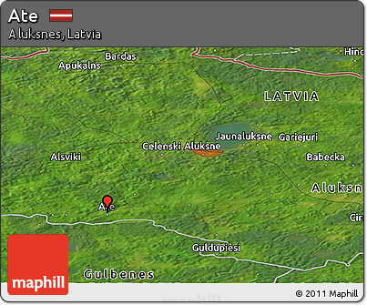 Satellite Panoramic Map of Ate