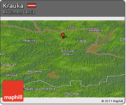 Satellite Panoramic Map of Krauka