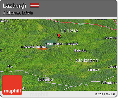 Satellite Panoramic Map of Lāzberģi