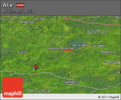 Satellite Panoramic Map of Ate