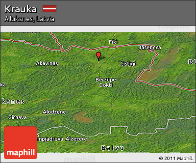 Satellite Panoramic Map of Krauka