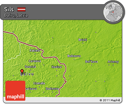 Physical 3D Map of Sils