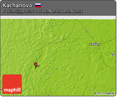 Physical 3D Map of Kachanovo