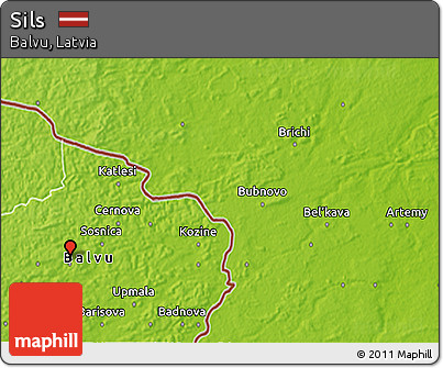Physical 3D Map of Sils