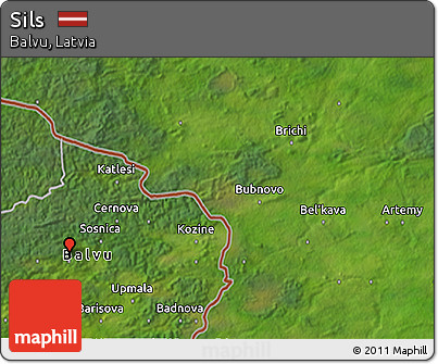 Satellite 3D Map of Sils