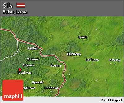 Satellite 3D Map of Sils