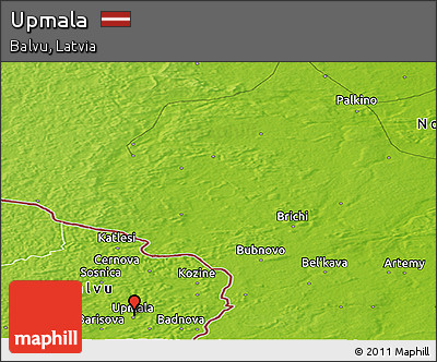 Physical Panoramic Map of Upmala