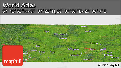 Satellite Panoramic Map of the Area around 57° 25' 7" N, 28° 7' 30" E