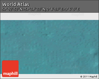 Satellite 3D Map of the Area around 57° 25' 7" N, 2° 37' 30" E