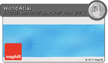 Physical Panoramic Map of the Area around 57° 25' 7" N, 38° 10' 29" W