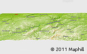 Physical Panoramic Map of Skye of Curr