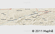 Shaded Relief Panoramic Map of the area around 57° 25' 7" N, 3° 19' 30" W