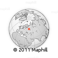 Outline Map of the Area around 57° 25' 7" N, 43° 25' 29" E, rectangular outline