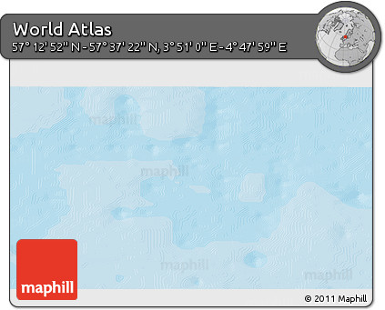 Political 3D Map of the Area around 57° 25' 7" N, 4° 19' 30" E