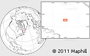 Blank Location Map of the area around 57° 25' 7" N, 54° 19' 30" W
