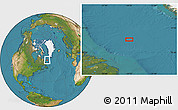 Satellite Location Map of the area around 57° 25' 7" N, 54° 19' 30" W