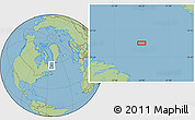 Savanna Style Location Map of the area around 57° 25' 7" N, 54° 19' 30" W