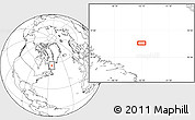 Blank Location Map of the area around 57° 25' 7" N, 55° 10' 29" W
