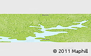 Physical Panoramic Map of the area around 57° 25' 7" N, 74° 43' 29" W