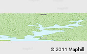 Political Panoramic Map of the area around 57° 25' 7" N, 74° 43' 29" W