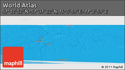 Political Panoramic Map of the Area around 57° 25' 7" N, 76° 34' 29" E