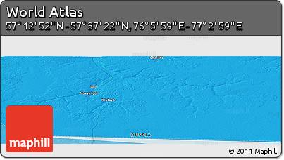 Political Panoramic Map of the Area around 57° 25' 7" N, 76° 34' 29" E