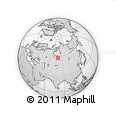 Outline Map of the Area around 57° 25' 7" N, 79° 58' 29" E, rectangular outline