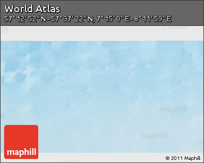 Physical 3D Map of the Area around 57° 25' 7" N, 7° 43' 29" E
